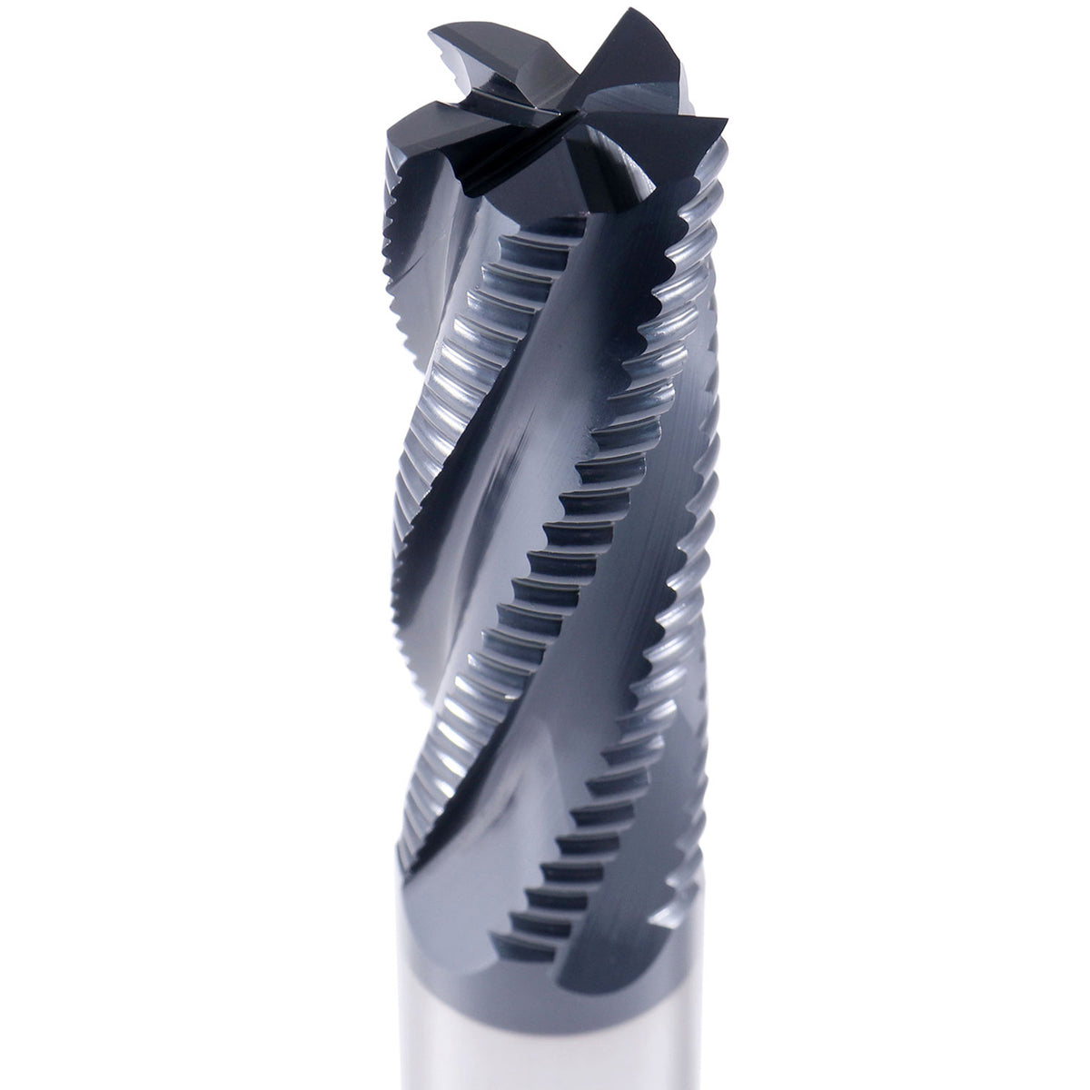 Standard Tooth M42 8% Cobalt Tialn Roughing End Mill, 1'' Diameter, 1'' Shank Diameter, 3'' Flt Length, 1102-0031