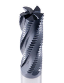 Standard Tooth M42 8% Cobalt Tialn Roughing End Mill, 1'' Diameter, 1'' Shank Diameter, 3'' Flt Length, 1102-0031