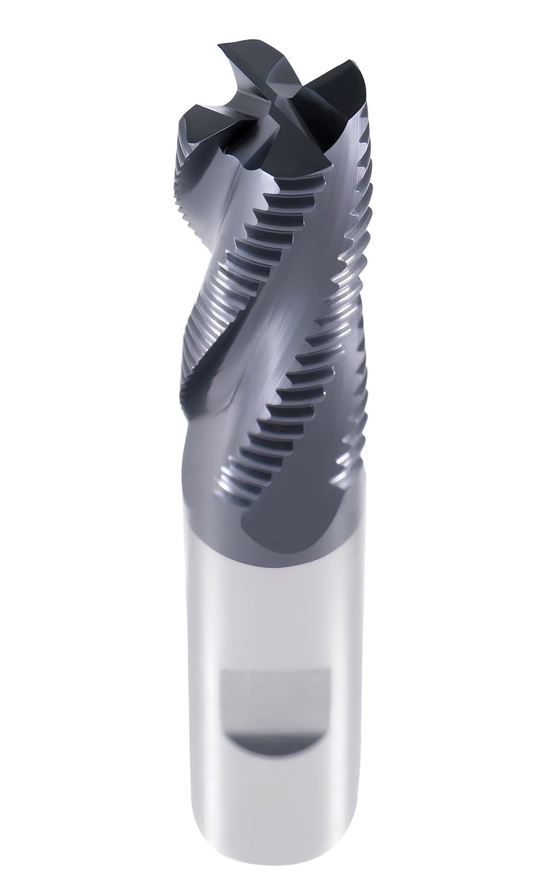 Standard Tooth M42 8% Cobalt Tialn Roughing End Mill, 5/8'' by 5/8'' by 1-5/8'' Flt Length, 1102-0058