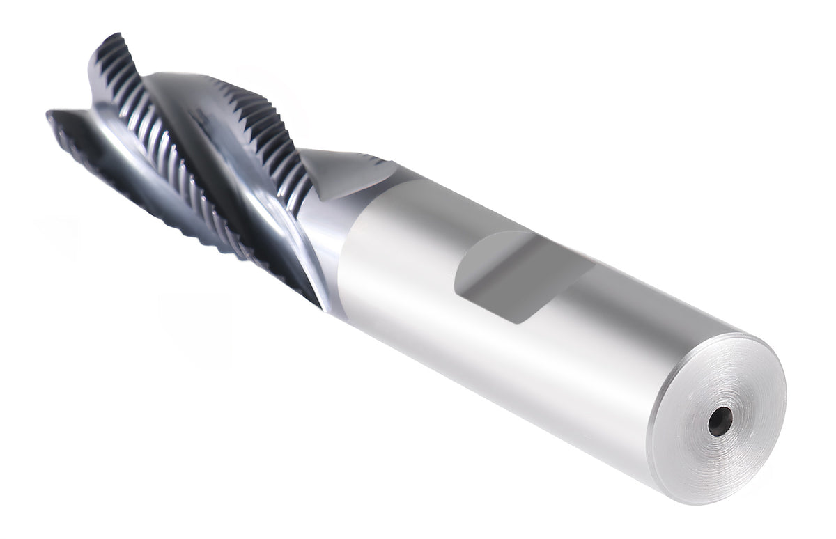 Standard Tooth M42 8% Cobalt Tialn Roughing End Mill, 5/8'' by 5/8'' by 1-5/8'' Flt Length, 1102-0058