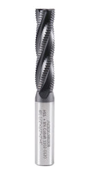 1/2'' Dia, M42 8% Cobalt Tialn Roughing End Mill, 1/2'' Shk Dia, 2'' Flt Length, 4'' Oal, 4 Flute, Coarse Tooth, 1102-0120