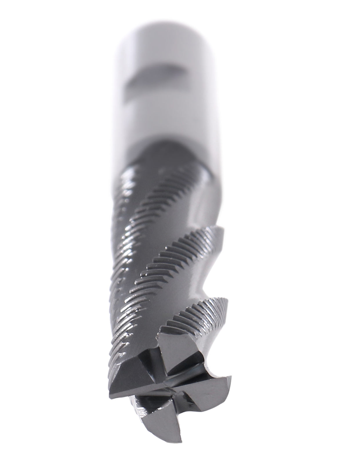 1/2'' Dia, M42 8% Cobalt Tialn Roughing End Mill, 1/2'' Shk Dia, 2'' Flt Length, 4'' Oal, 4 Flute, Coarse Tooth, 1102-0120
