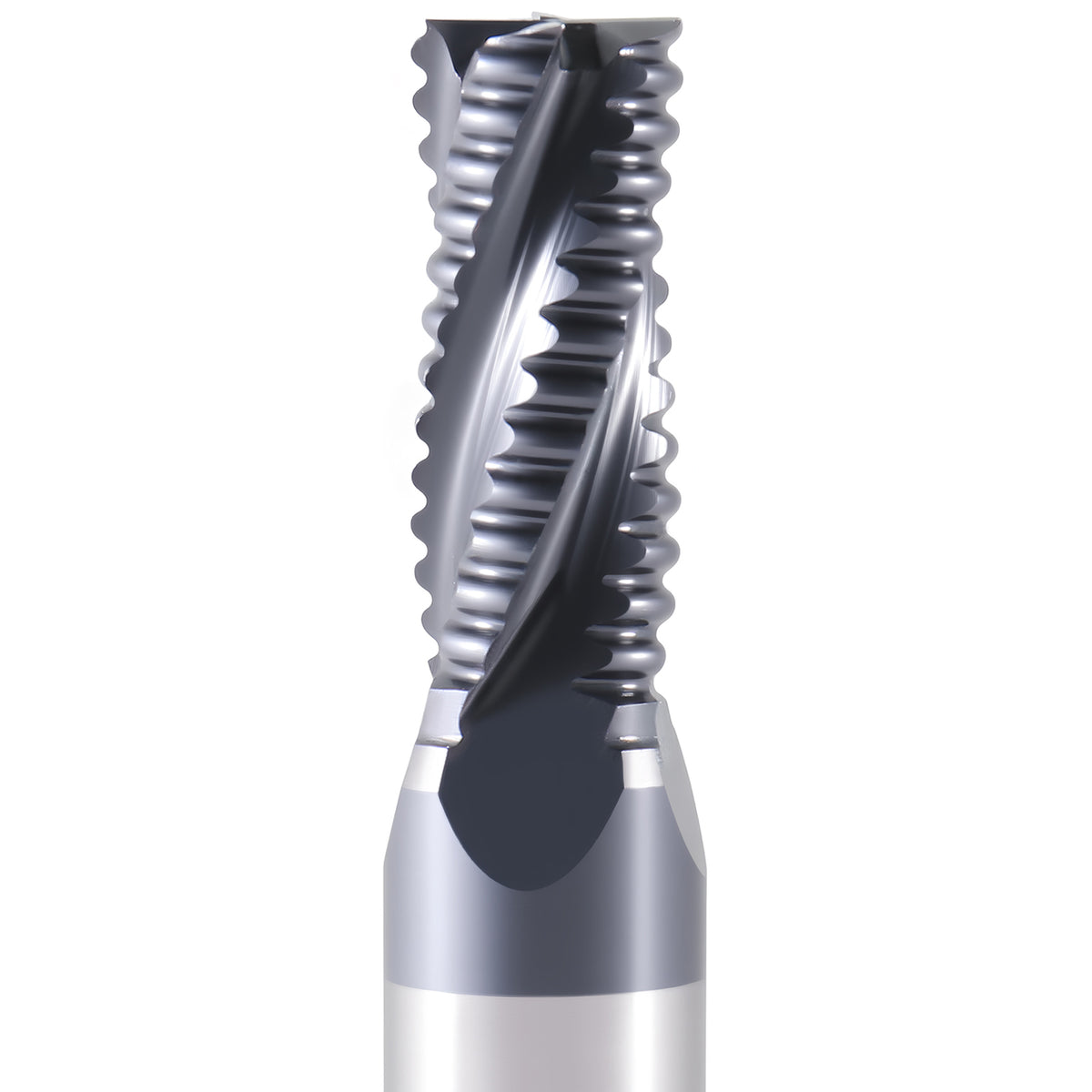 5/16'' by 3/8'' by 3/4'' Flt Length, 2-1/2'' Oal, 4 Flute, Standard Tooth M42 8% Cobalt Tialn Roughing End Mill, 1102-0516