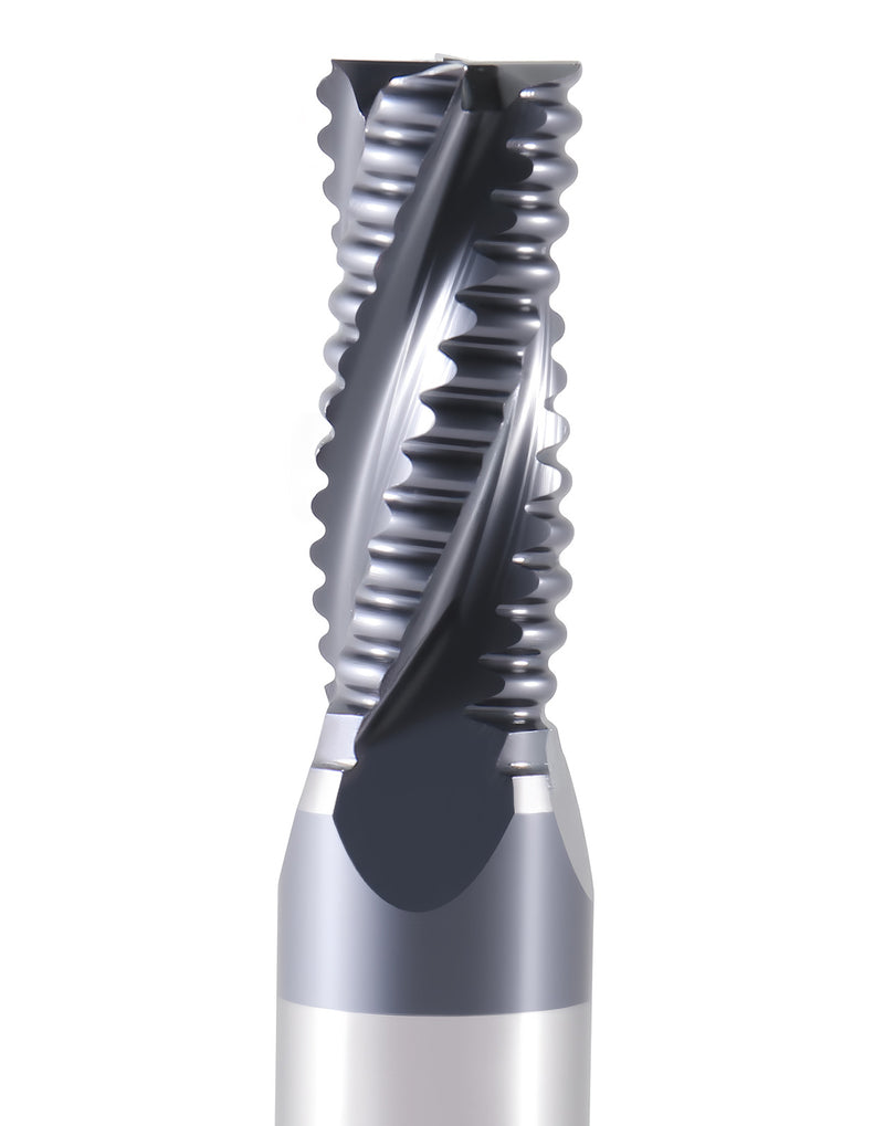 Standard Tooth, TiAlN Coated, M42-8% Cobalt Roughing End Mills