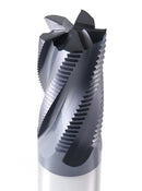 Fine Tooth, TiAlN Coated, M42-8% Cobalt Roughing End Mills
