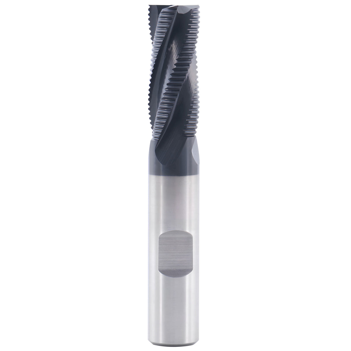 1/2'' Fine Tooth M42 8% Cobalt Tialn Roughing End Mill, 1/2'' Shk Dia, 1-1/4'' Flute Length, 3-1/4'' Oal, 4 Flute, 1104-0012