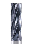 1'' Fine Tooth M42 8% Cobalt Tialn Roughing End Mill, 1'' Shk Dia, 3'' Flute Length, 5-1/2'' Oal, 5 Flute, 1104-0031