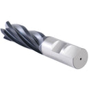 1'' Fine Tooth M42 8% Cobalt Tialn Roughing End Mill, 1'' Shk Dia, 3'' Flute Length, 5-1/2'' Oal, 5 Flute, 1104-0031