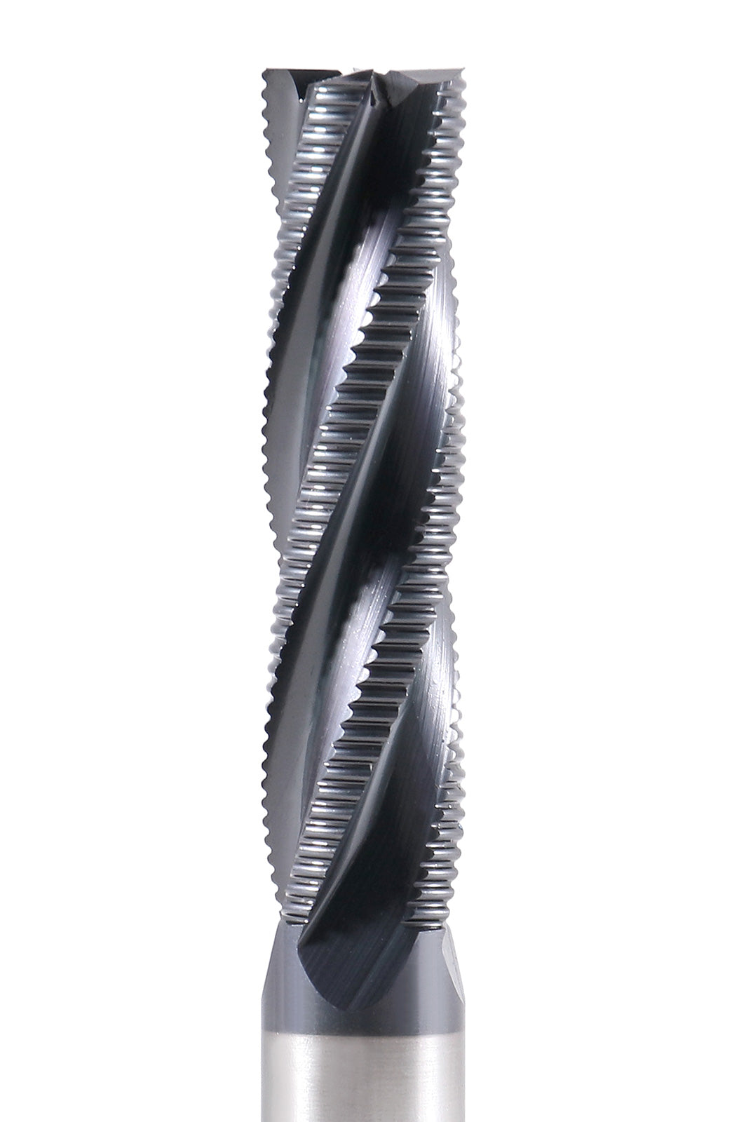 1/2'' Fine Tooth M42 8% Cobalt Tialn Roughing End Mill, 1/2'' Shk Dia, 2'' Flute Length, 4'' Oal, 4 Flute, 1104-0120