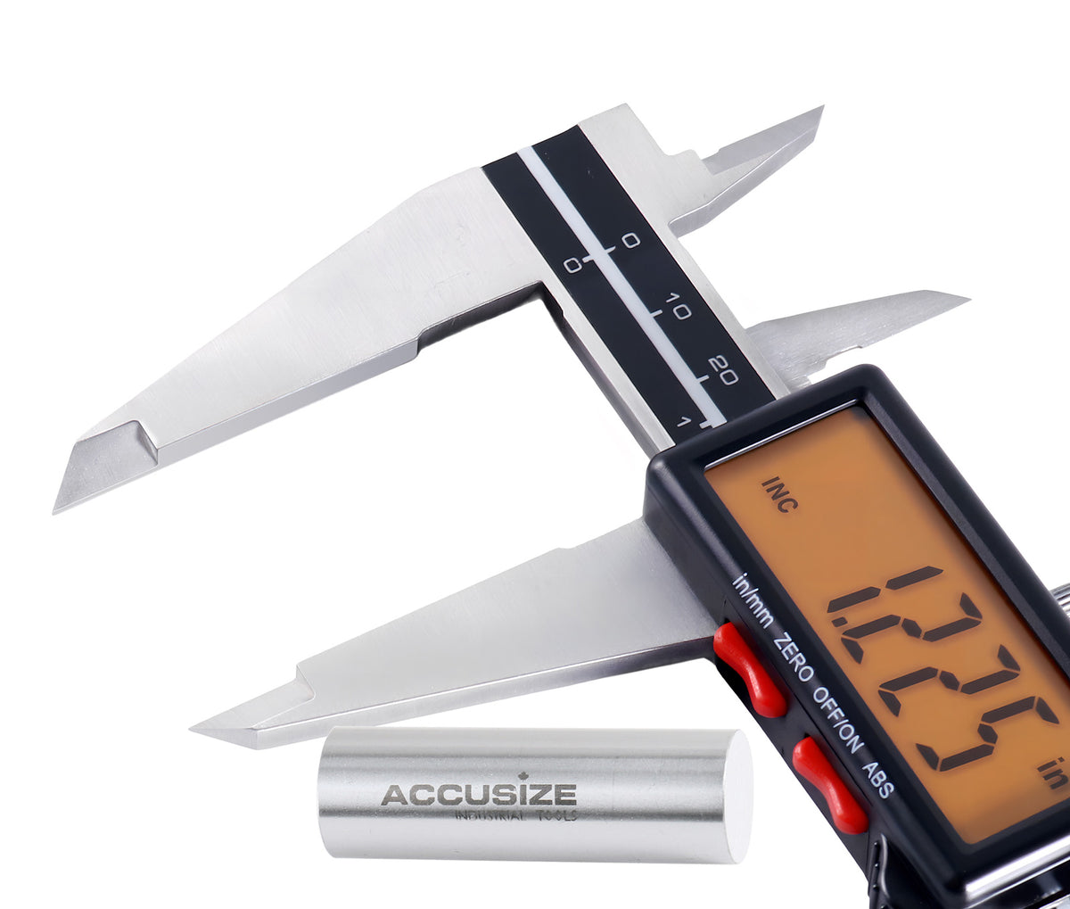 12'' Full Screen Yellow LCD Electronic Digital Caliper, Metric/Inch, 0.0005''/0.01mm Resolution, 1110-1838