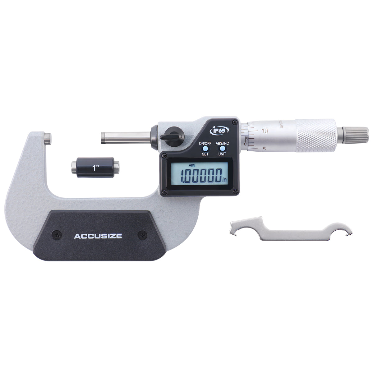Accusize Digital Micrometer, 1-2 in/25-50 mm, IP54, 1321-2534