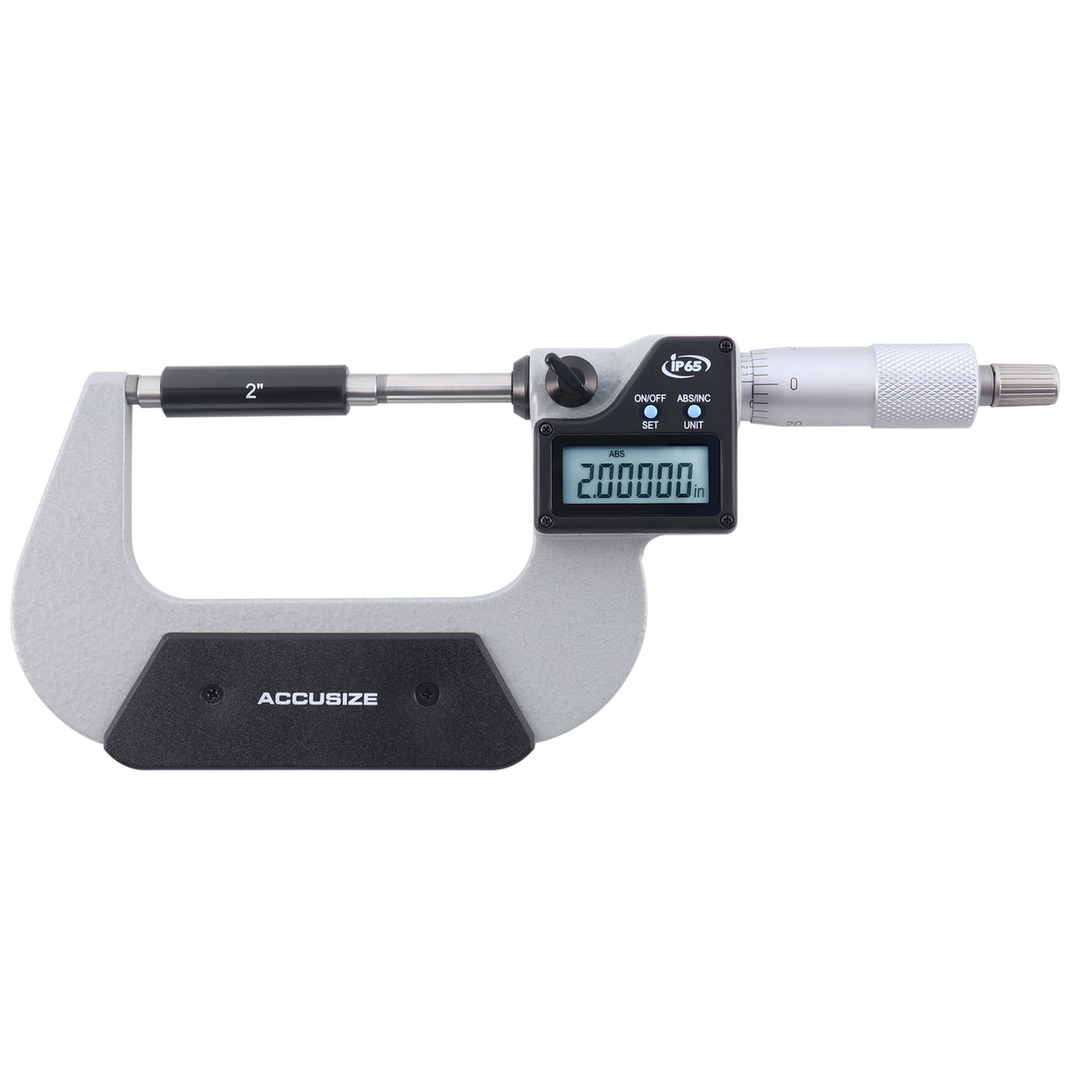 Accusize Digital Micrometer, 2-3 in/50-75 mm, IP54, 1322-3534