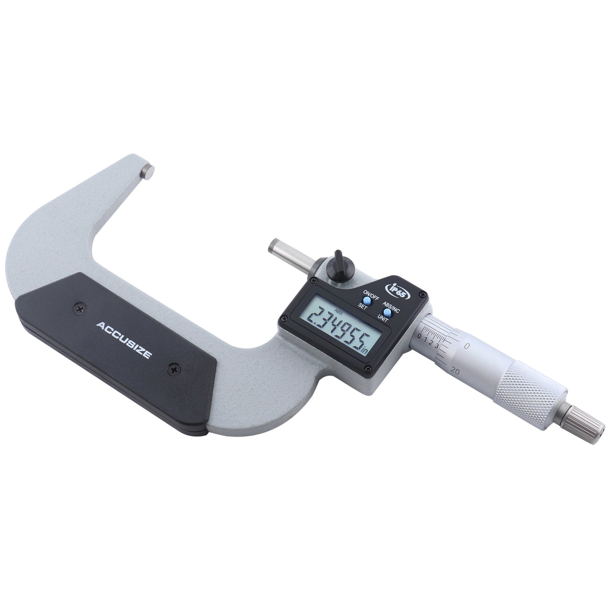 Accusize Digital Micrometer, 2-3 in/50-75 mm, IP54, 1322-3534