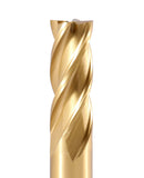 5/8'' Dia, 5/8'' Shk Dia, 1-5/8'' Flt Length, 3-3/4'' Oal, H.S.S. Finishing, Tin Coating End Mill, 1400-3213