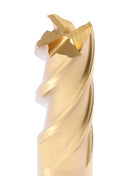 5/8'' Dia, 5/8'' Shk Dia, 1-5/8'' Flt Length, 3-3/4'' Oal, H.S.S. Finishing, Tin Coating End Mill, 1400-3213