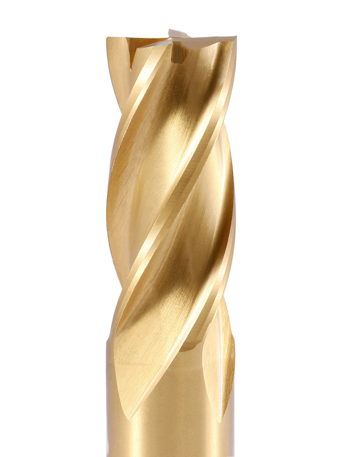 3/4'' Dia, 3/4'' Shk Dia, 1-5/8'' Flt Length, 3-7/8'' Oal, H.S.S. Finishing, Tin Coating End Mill, 1400-3217