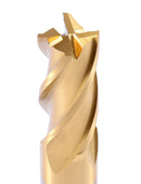3/4'' Dia, 3/4'' Shk Dia, 1-5/8'' Flt Length, 3-7/8'' Oal, H.S.S. Finishing, Tin Coating End Mill, 1400-3217