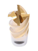 3/4'' Dia, 3/4'' Shk Dia, 1-5/8'' Flt Length, 3-7/8'' Oal, H.S.S. Finishing, Tin Coating End Mill, 1400-3217