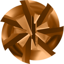 Gorilla 7 Flute Square WTF Coated End Mills, Inch, Super Bitchin' Performance - Ferrous, Made in USA