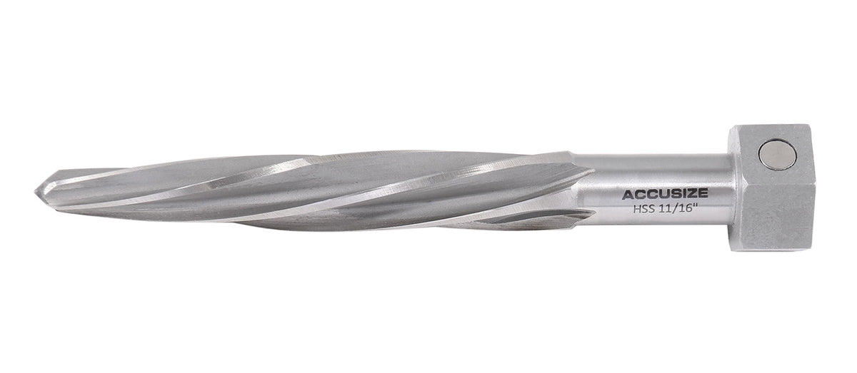 11/16'' Bridge Reamer, Magnetic Hex Shank, Hss Spiral Flutes Aligning Reamers, Car Reamers, 1523-8025
