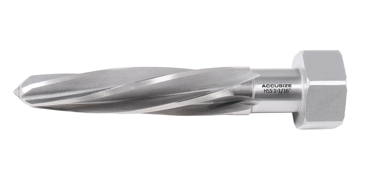 1-1/16 inch Bridge Reamer, Magnetic Hex Shank, Hss Spiral Flutes Aligning Reamers, Car Reamers, 1523-8055