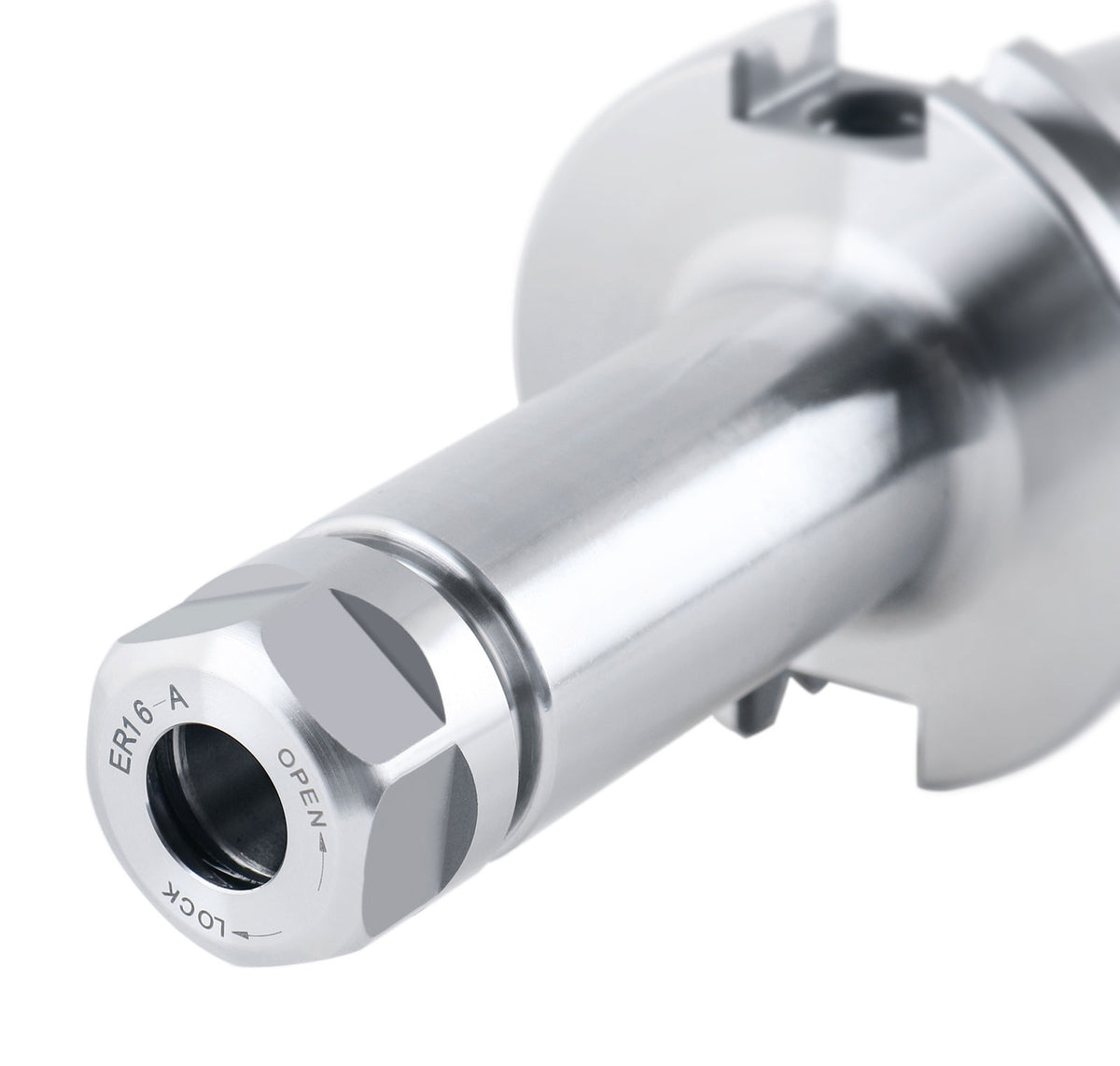 Cat40 V-Flange Collet Chuck for Er16 Collets, Draw Bar Thread 5/8-11'', 8000 RPM, with A Projection Length 4'', 1601-0010