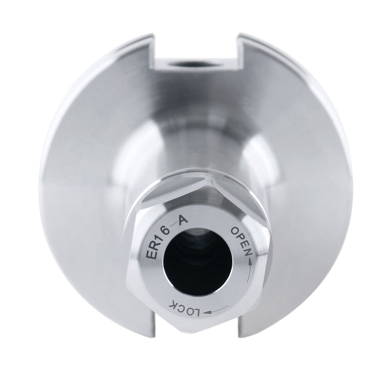 Cat40 V-Flange Collet Chuck for Er16 Collets, Draw Bar Thread 5/8-11'', 8000 RPM, with A Projection Length 4'', 1601-0010