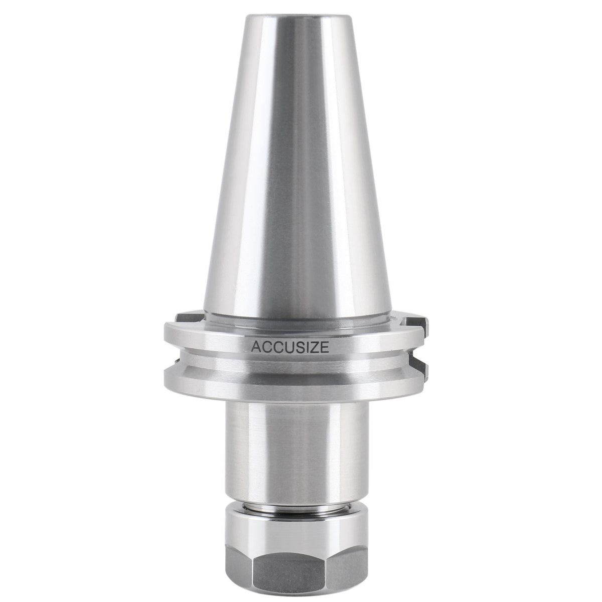 Cat40 V-Flange Collet Chuck for Er20 Collets, Draw Bar Thread 5/8-11'', 8000 RPM, with A Projection Length 2.76'', 1601-0025