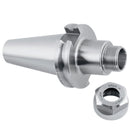 Cat40 V-Flange Collet Chuck for Er20 Collets, Draw Bar Thread 5/8-11'', 8000 RPM, with A Projection Length 2.76'', 1601-0025