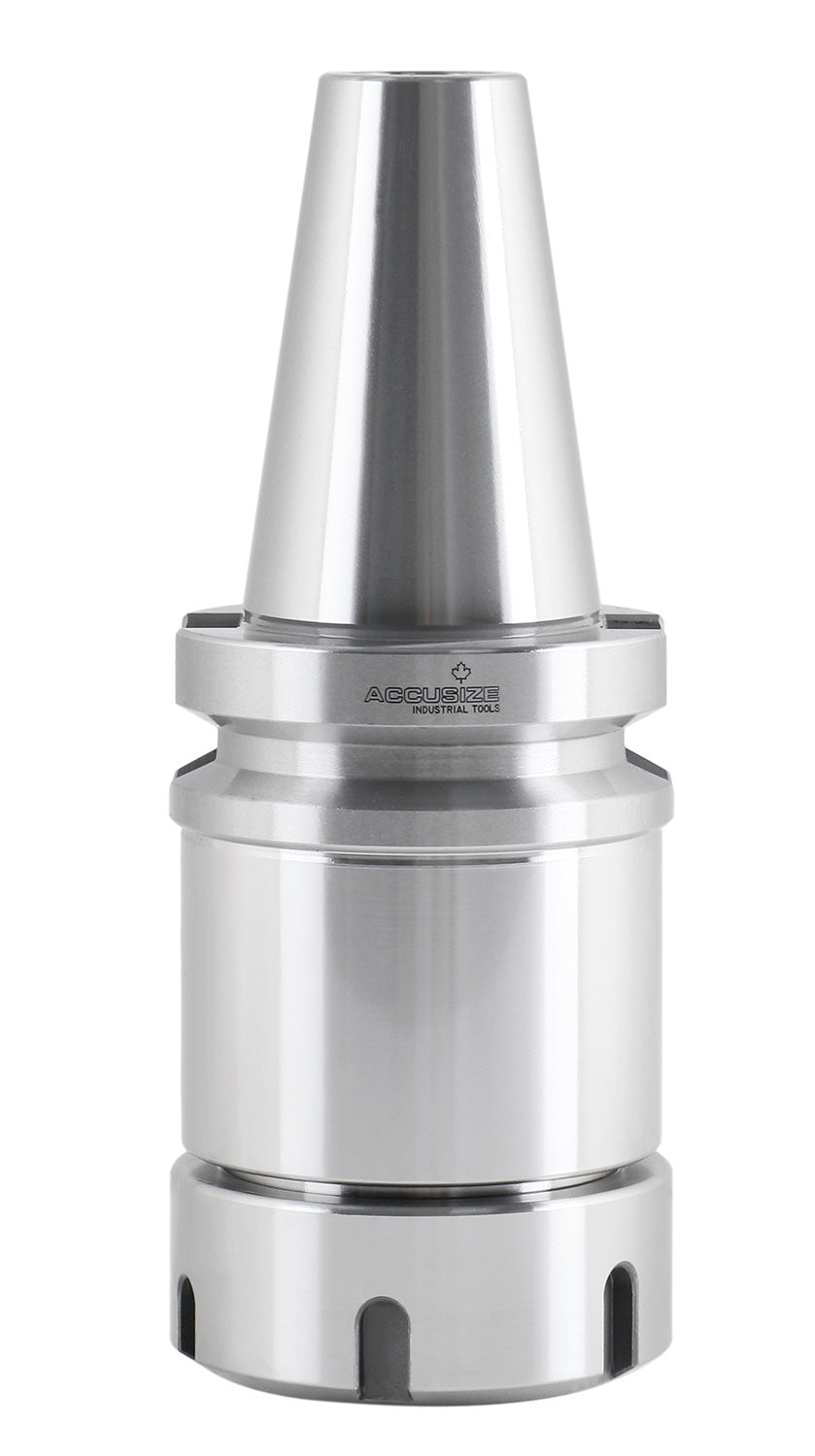BT40 V-Flange Collet Chuck for ER40 Collets, Draw Bar Thread M16x2, 8000 RPM, with A Projection Length 4'', 1608-0040