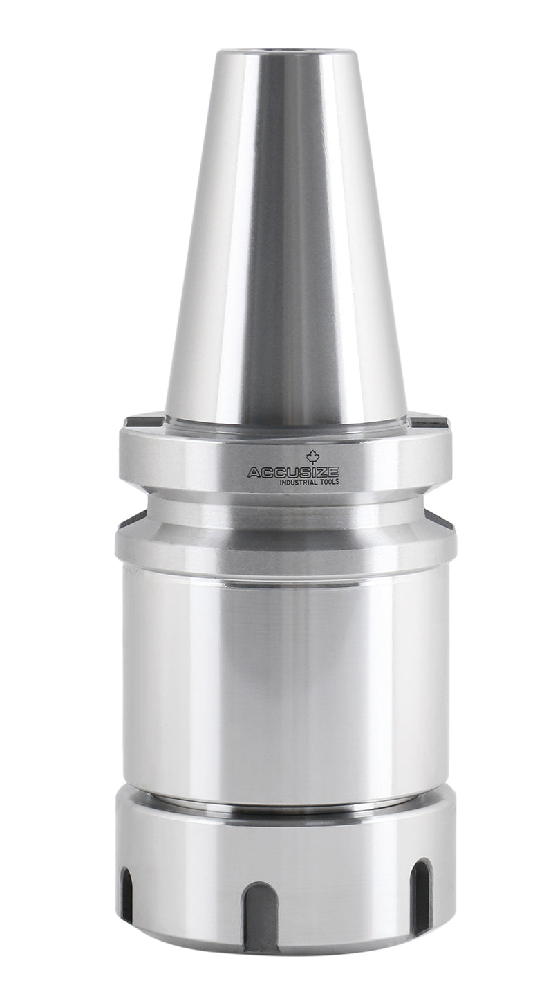 BT40 V-Flange Collet Chuck for ER40 Collets, Draw Bar Thread M16x2, 8000 RPM, with A Projection Length 4'', 1608-0040