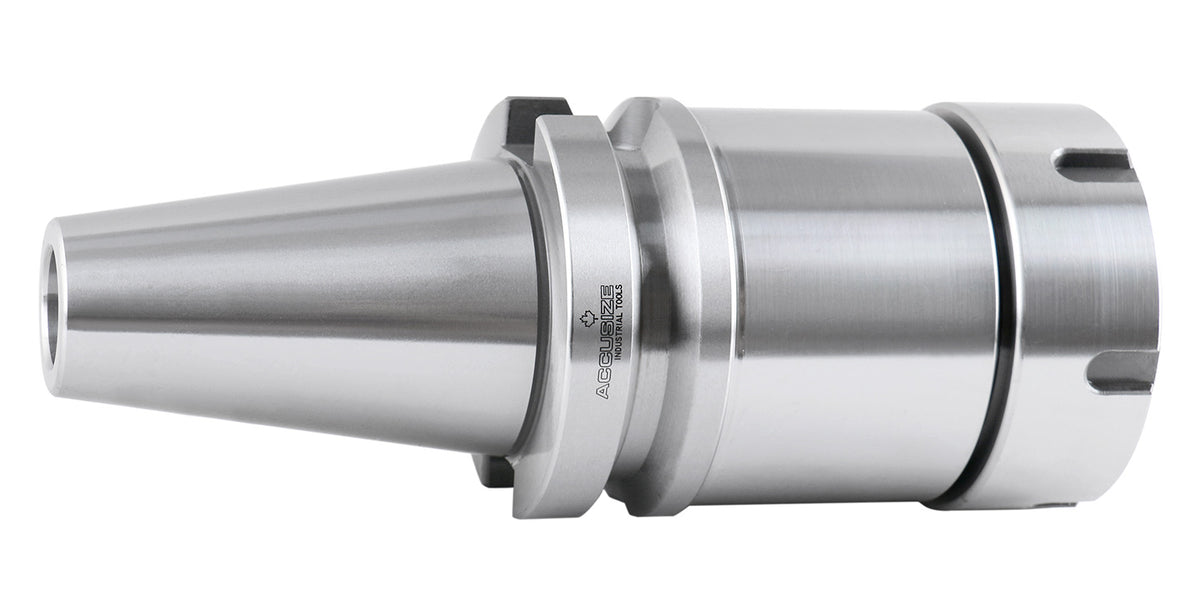 BT40 V-Flange Collet Chuck for ER40 Collets, Draw Bar Thread M16x2, 8000 RPM, with A Projection Length 4'', 1608-0040