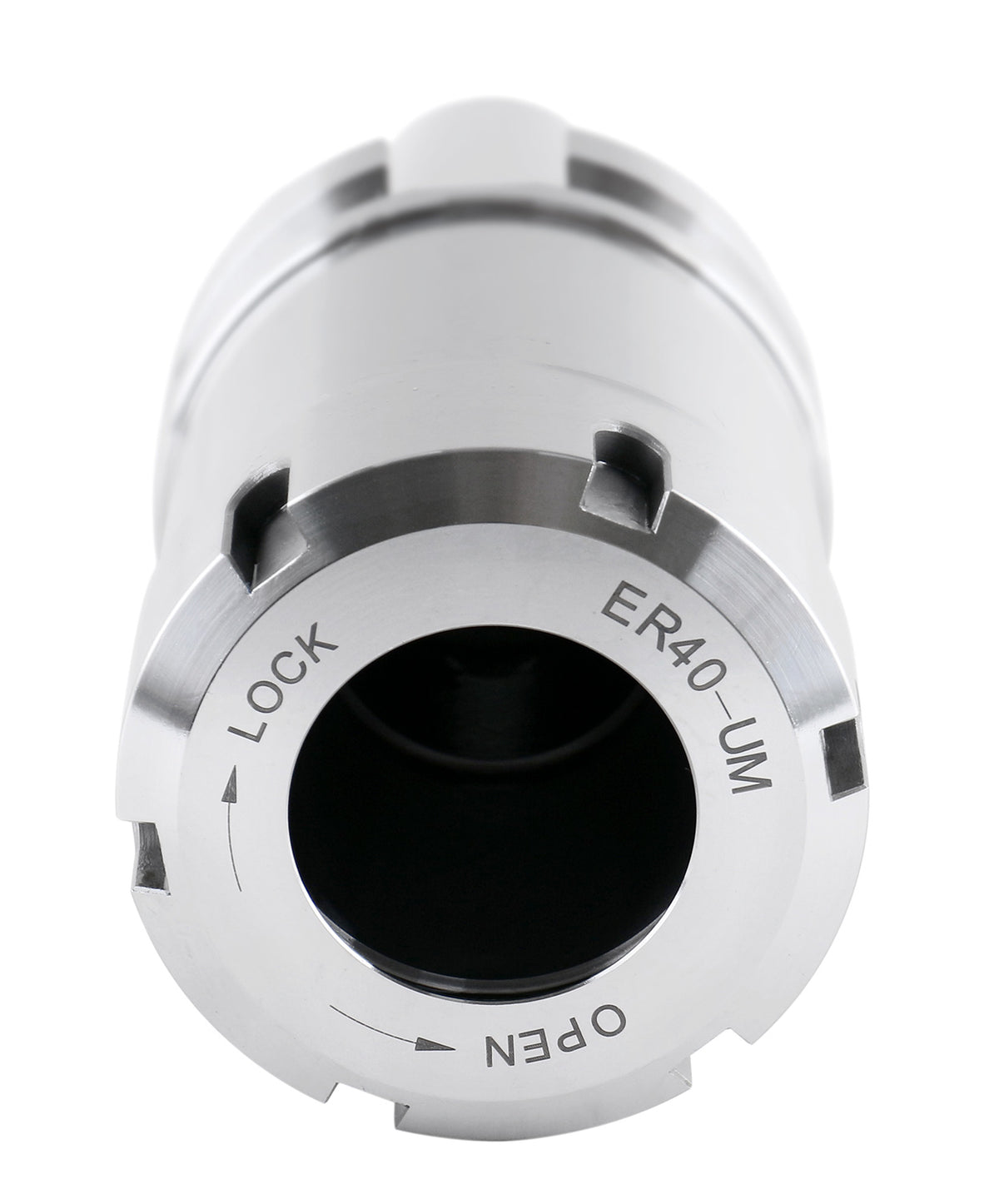BT40 V-Flange Collet Chuck for ER40 Collets, Draw Bar Thread M16x2, 8000 RPM, with A Projection Length 4'', 1608-0040