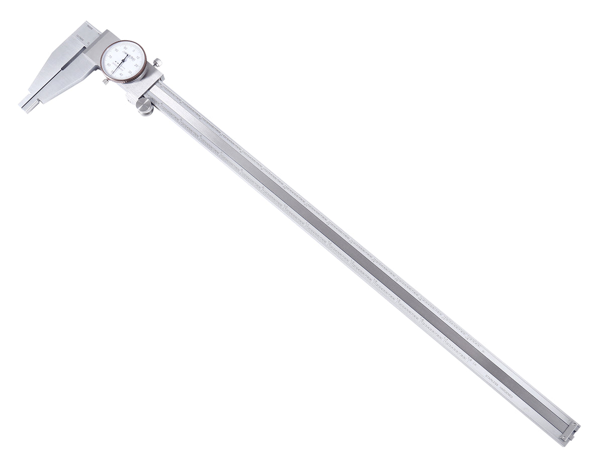18'' by 0.001'' Heavy-Duty Dial Caliper, Stainless Steel in Fitted Case, 1721-0018