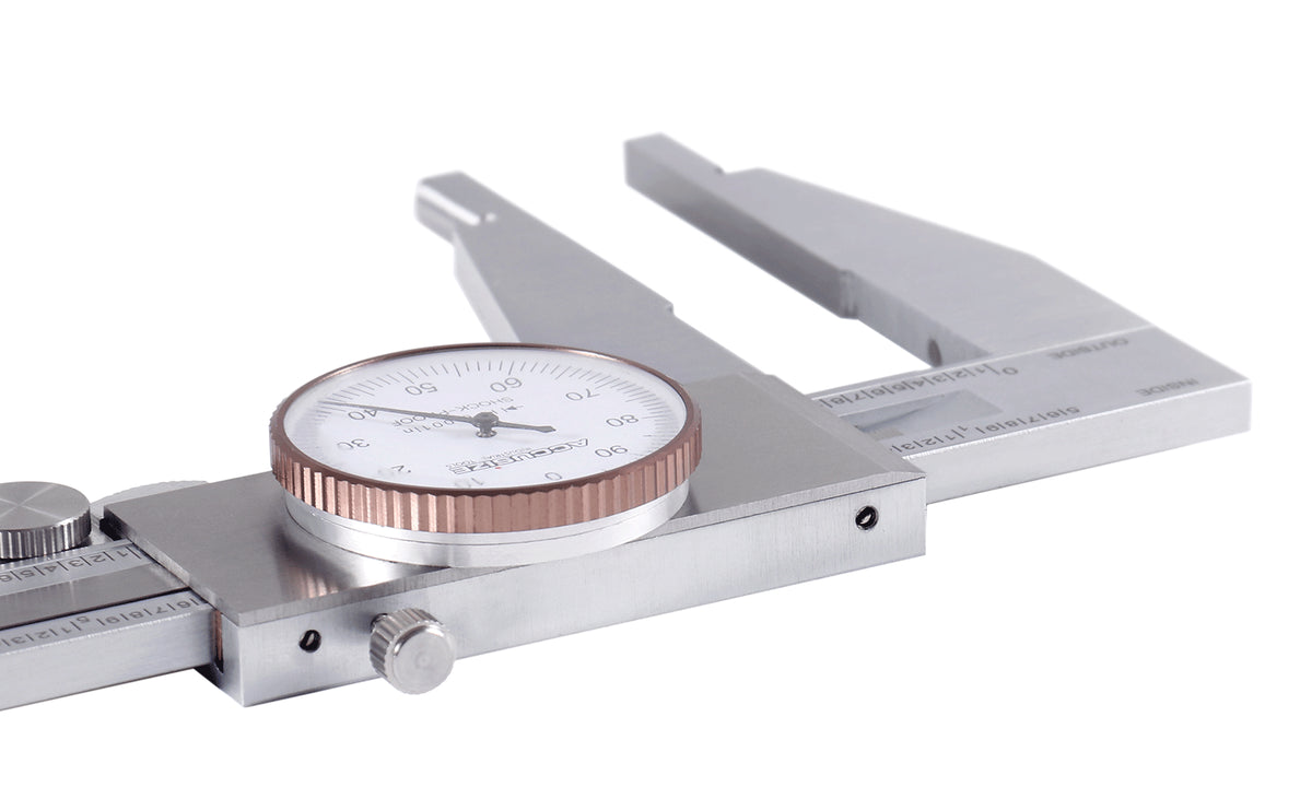 18'' by 0.001'' Heavy-Duty Dial Caliper, Stainless Steel in Fitted Case, 1721-0018