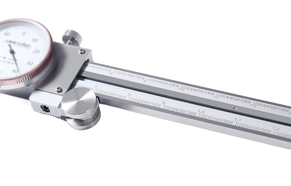 40'' by 0.001'' Heavy-Duty Dial Caliper, Stainless Steel in Fitted Case, 1721-0040