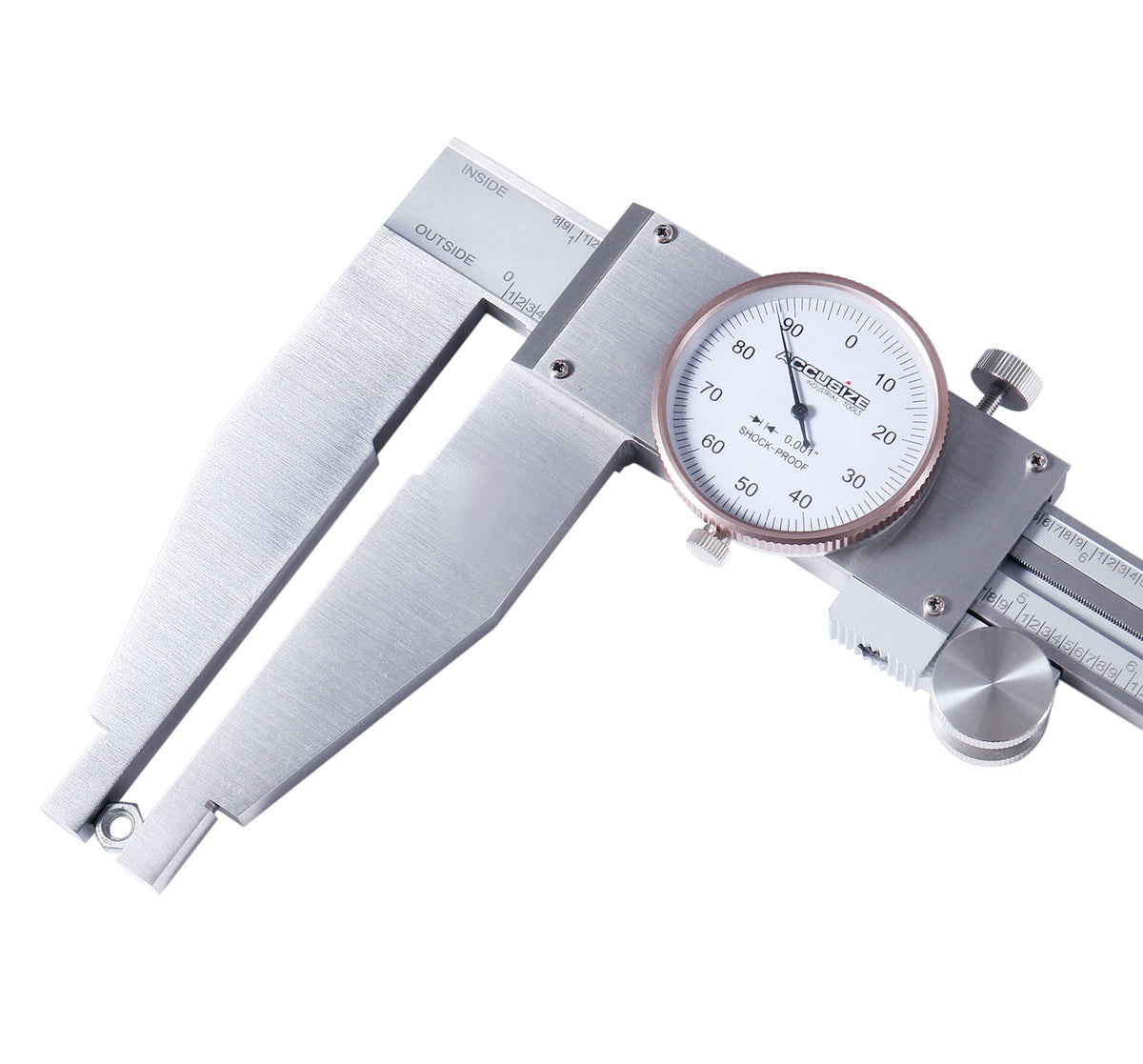 40'' by 0.001'' Heavy-Duty Dial Caliper, Stainless Steel in Fitted Case, 1721-0040