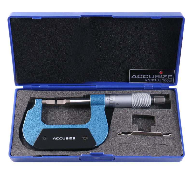 0-1'' by 0.0001'' Resolution Blade Micrometer, 2012-1001
