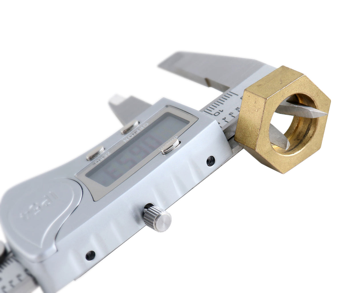 Digital Caliper, 0-6''/0-150 mm Range by 0.0005''/0.01 mm Resolution, Large LCD, Ip54 Water Resistant, 2015-0150