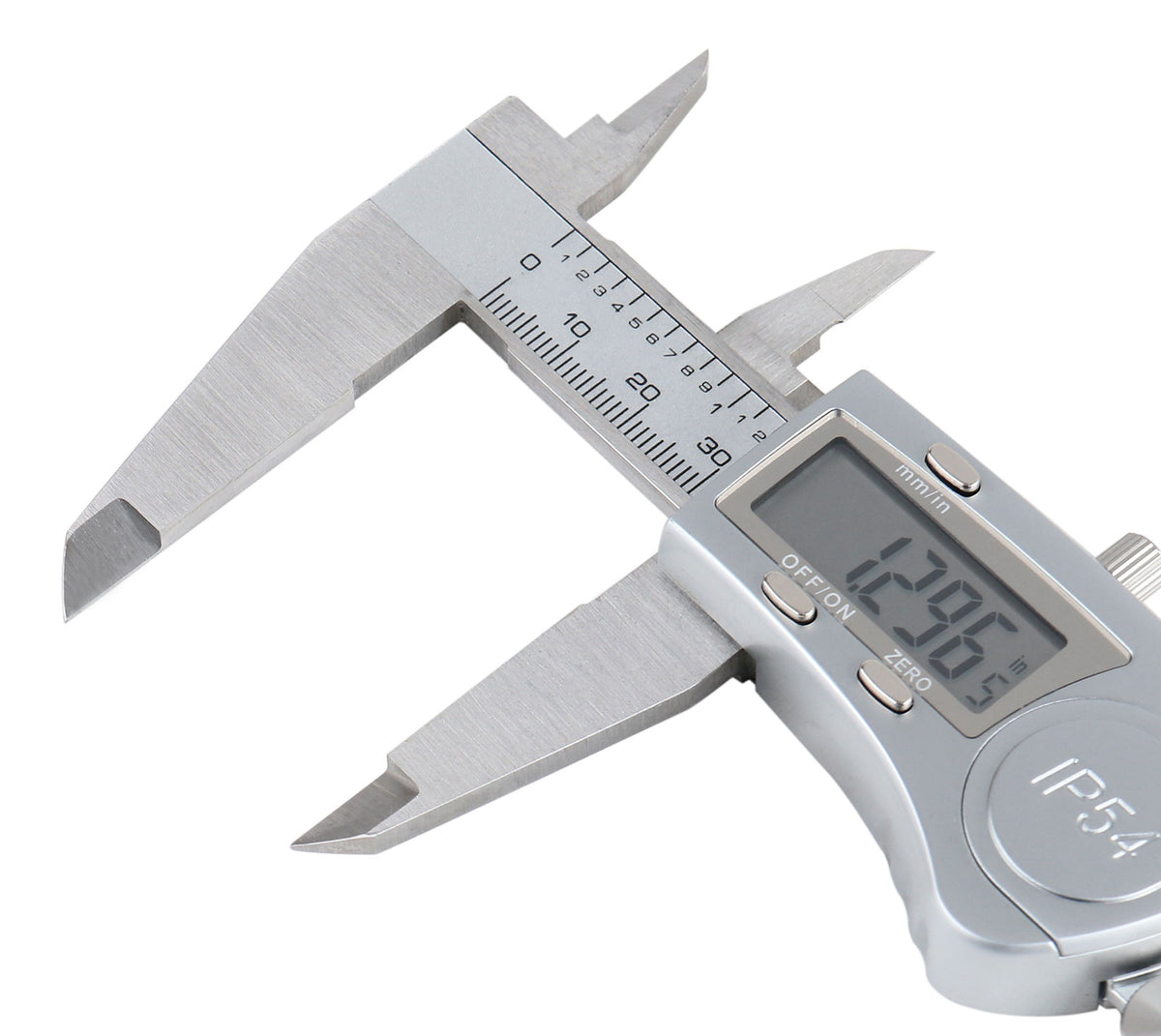 Digital Caliper, 0-8''/0-200 mm Range by 0.0005''/0.01 mm Resolution, Large LCD, Ip54 Water Resistant, 2015-0200