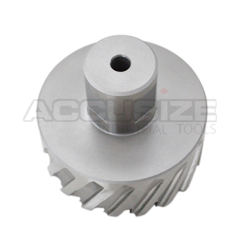 Fraises annulaires H.S.S. de 1" Profondeur de coupe, avec tige Weldon 3/4" ou 1-1/4 po, Ground CBN, ANSI STANDARD