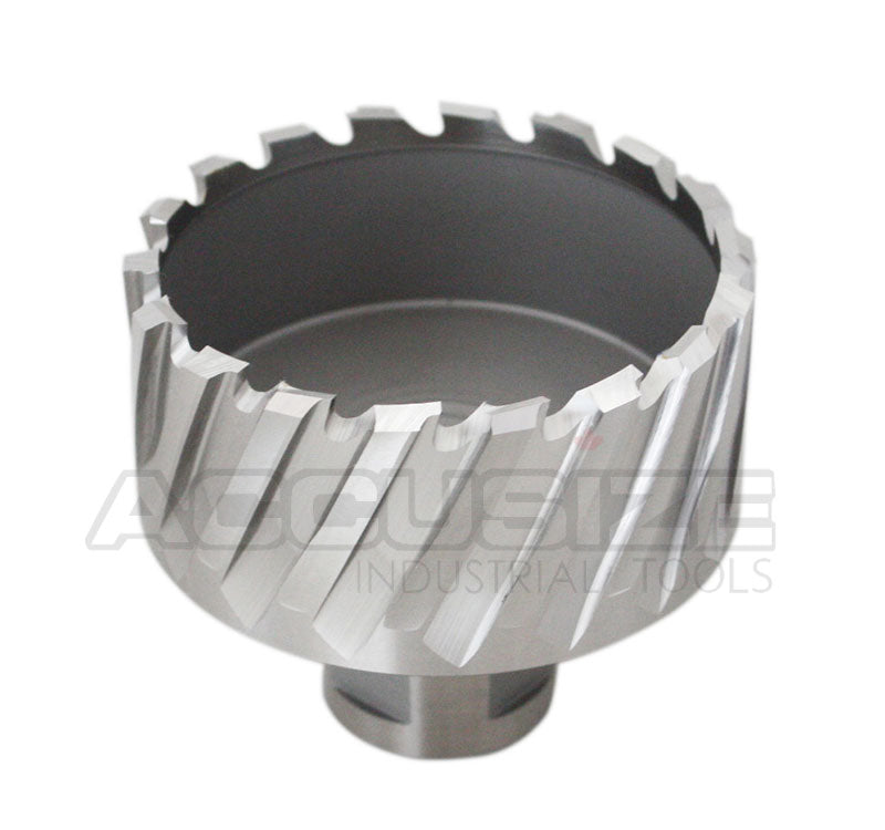 Fraises annulaires H.S.S. de 1" Profondeur de coupe, avec tige Weldon 3/4" ou 1-1/4 po, Ground CBN, ANSI STANDARD