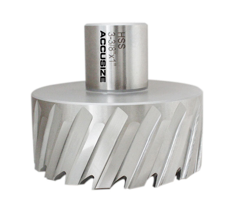 Fraises annulaires H.S.S. de 1" Profondeur de coupe, avec tige Weldon 3/4" ou 1-1/4 po, Ground CBN, ANSI STANDARD