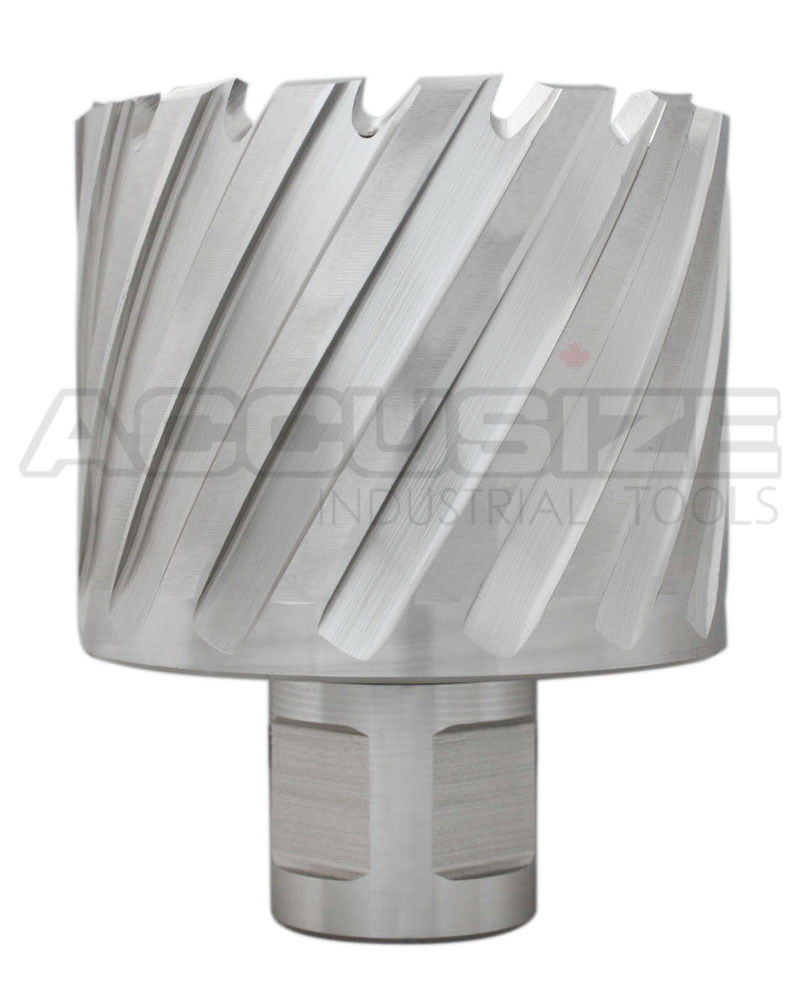 Fraises annulaires H.S.S. de 2" Profondeur de coupe avec tige Weldon 3/4" ou 1-1/4 po, sol CBN, norme ANSI