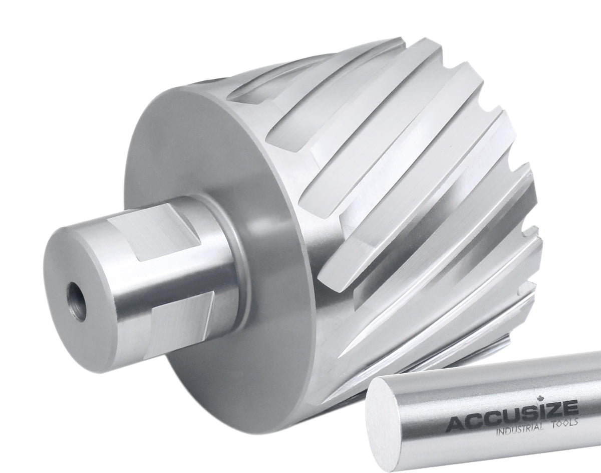 Fraises annulaires H.S.S. de 2" Profondeur de coupe avec tige Weldon 3/4" ou 1-1/4 po, sol CBN, norme ANSI