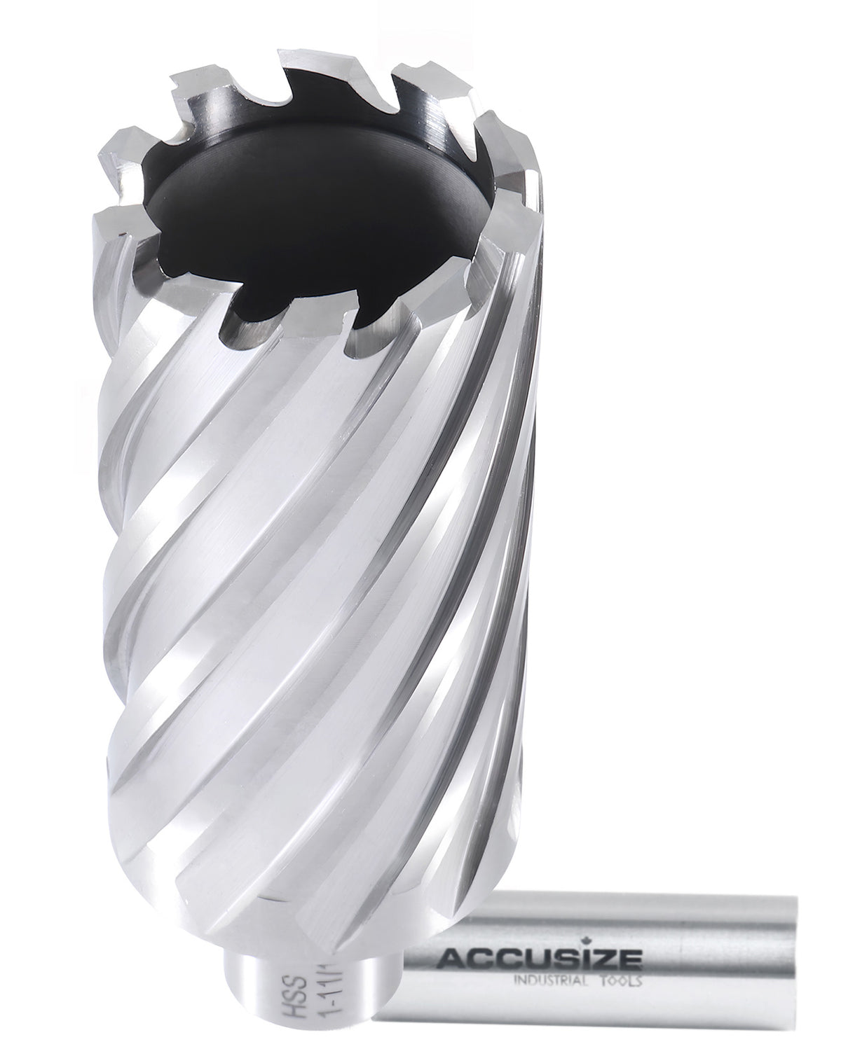 Fraises annulaires H.S.S. 3" Profondeur de coupe avec tige Weldon 3/4", sol CBN, norme ANSI