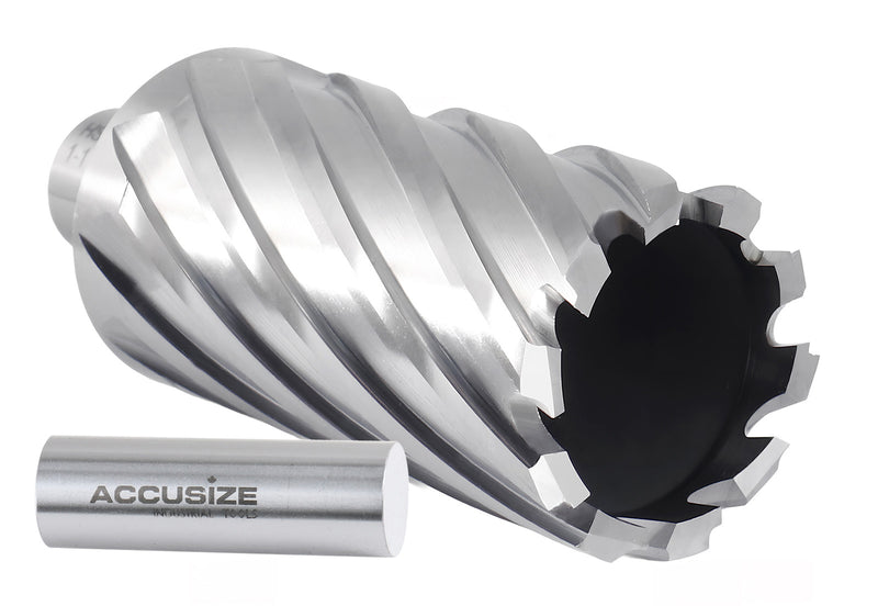 Fraises annulaires H.S.S. 3" Profondeur de coupe avec tige Weldon 3/4", sol CBN, norme ANSI