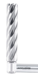 4" Cutting Depth, H.S.S. Annular Cutters with 3/4" Weldon Shank, CBN Ground, ANSI Standard