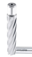 4" Cutting Depth, H.S.S. Annular Cutters with 3/4" Weldon Shank, CBN Ground, ANSI Standard