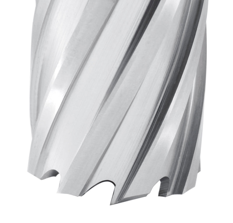 4" Cutting Depth, H.S.S. Annular Cutters with 3/4" Weldon Shank, CBN Ground, ANSI Standard